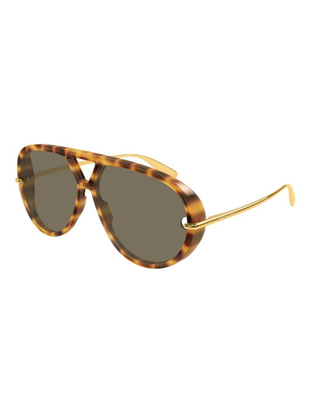 New Bottega Veneta Unisex Sunglasses Havana Brown Lens Acetate Frame BV1274S 005
